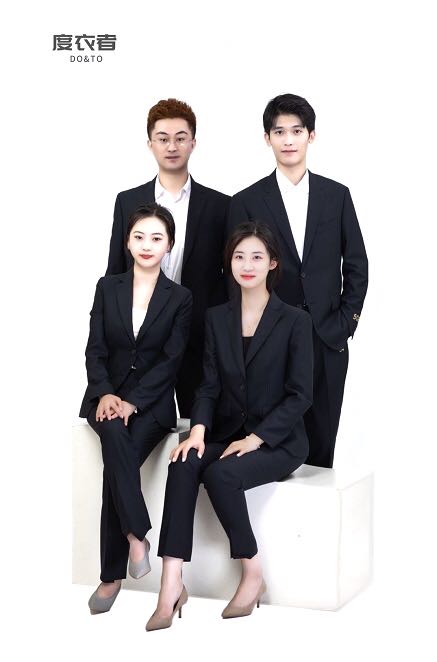 团队定制-纯色经典商务西装上衣/两件套